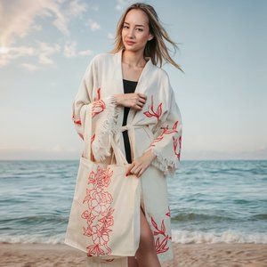 Iconium floral printed, fabric Tote Bag for woman